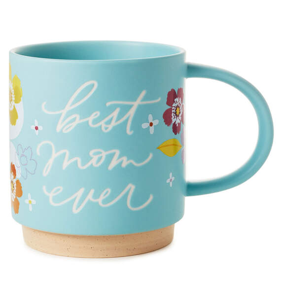 Best Mom Ever Floral Mug, 16 oz.