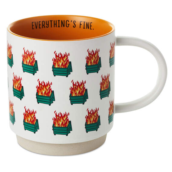 Dumpster Fires Funny Mug, 16 oz.