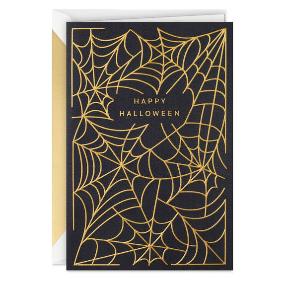 Happy Halloween Spiderweb Halloween Card