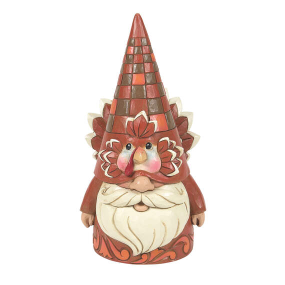 Jim Shore Heartwood Creek Turkey Gnome Figurine, 6.3"