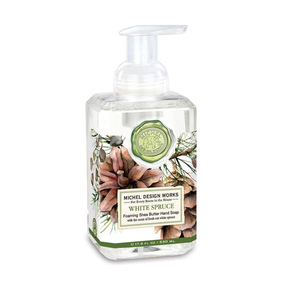 Michel Design Works White Spruce Foaming Hand Soap, 17.8 oz.